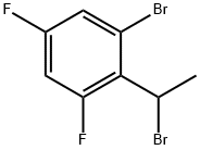 1-溴-2-(1-溴乙基)-3,5-二氟苯 结构式