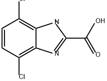 4,7-二氯1H-苯并[D]咪唑-2-羧酸 结构式