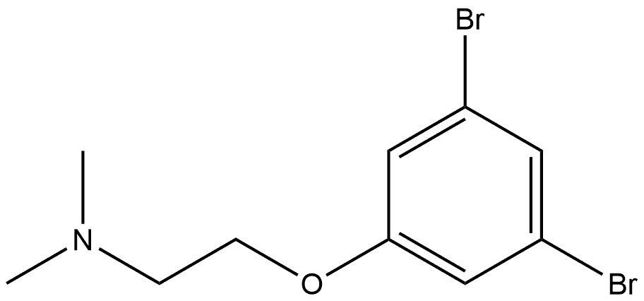 2-(3,5-Dibromophenoxy)-N,N-dimethylethanamine 结构式