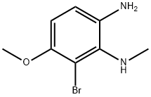 6-溴-5-甲氧基-N1-甲苯-1,2-二胺 结构式