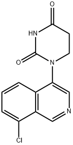 2,4(1H,3H)-Pyrimidinedione, 1-(8-chloro-4-isoquinolinyl)dihydro- 结构式