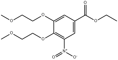 Benzoic acid, 3,4-bis(2-methoxyethoxy)-5-nitro-, ethyl ester 结构式