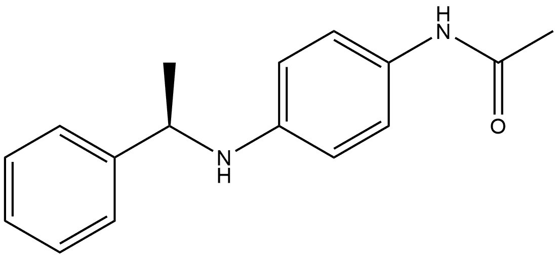 N-[4-[[(1R)-1-Phenylethyl]amino]phenyl]acetamide 结构式