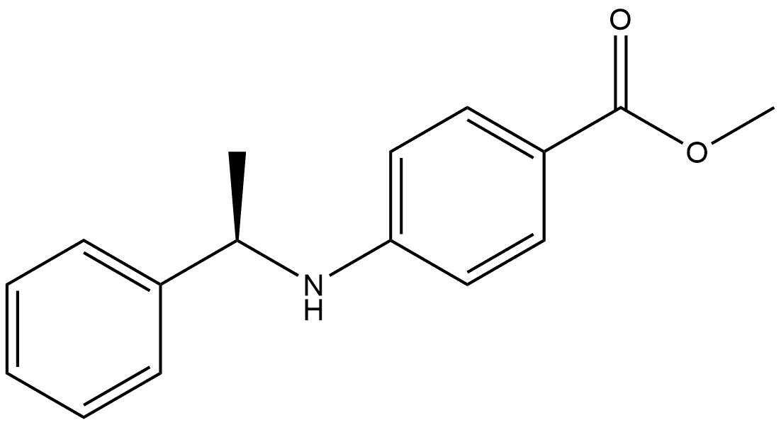 Methyl 4-[[(1R)-1-phenylethyl]amino]benzoate 结构式