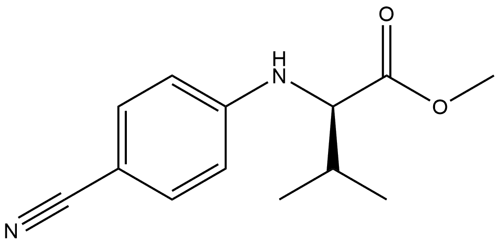 N-(4-Cyanophenyl)-D-valine methyl ester 结构式