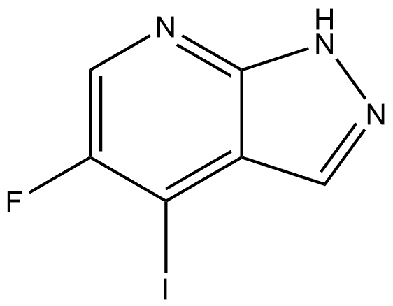 5-氟-4-碘-1H-吡唑并[3,4-B]吡啶 结构式