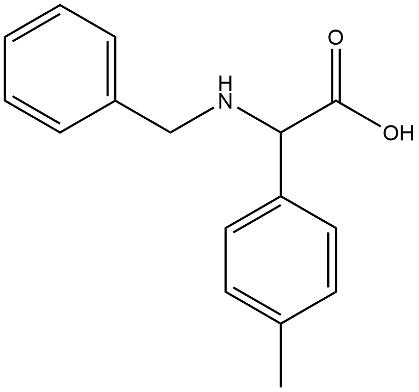 Benzeneacetic acid, 4-methyl-α-[(phenylmethyl)amino]- 结构式