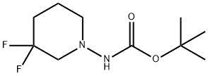 (3,3-Difluoro-piperidin-1-yl)-carbamic acid tert-butyl ester 结构式