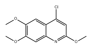 4-氯-2,6,7-三甲氧基喹啉 结构式