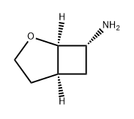 (1R,5S,7R)-2-氧杂环[3.2.0]庚烷-7-胺 结构式