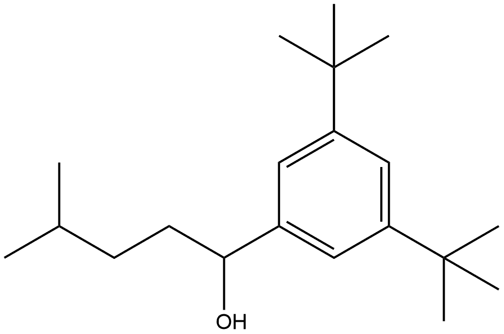 3,5-Bis(1,1-dimethylethyl)-α-(3-methylbutyl)benzenemethanol 结构式