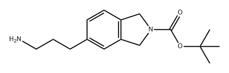 5-(3-氨基丙基)异吲哚-2-羧酸叔丁酯 结构式