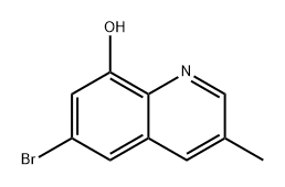 6-溴-3-甲基喹啉-8-醇 结构式