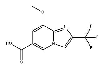 8-甲氧基-2-(三氟甲基)咪唑并[1,2-A]吡啶-6-羧酸 结构式