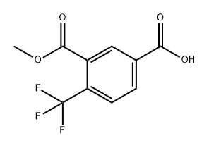 3-(甲氧羰基)-4-(三氟甲基)苯甲酸 结构式