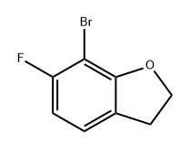 7-溴-6-氟-2,3-二氢苯并呋喃 结构式