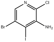 5-溴-2-氯-4-碘吡啶-3-胺 结构式