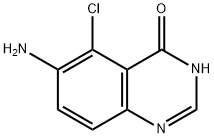 6-氨基-5-氯喹唑啉-4(3H)-酮 结构式