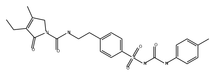 格列美脲EP杂质H(格列美脲甲苯类似物) 结构式