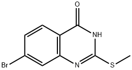 7-溴-2-(甲硫基)喹唑啉-4(3H)-酮 结构式