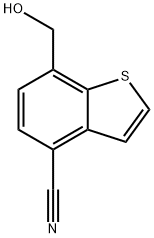 7-(羟甲基)苯并[B]噻吩-4-腈 结构式