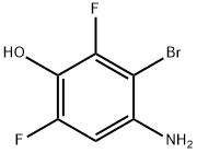 4-氨基-3-溴-2,6-二氟苯酚 结构式