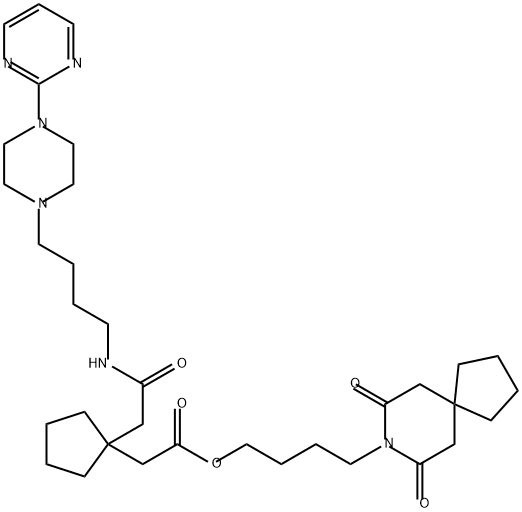 丁螺环酮 杂质 结构式