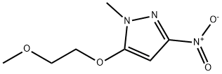 5-(2-甲氧基乙氧基)-1-甲基-3-硝基1H吡唑 结构式