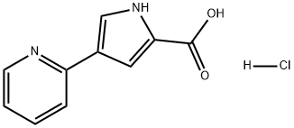 4-(吡啶-2-基)-1H-吡咯-2-羧酸盐酸盐 结构式