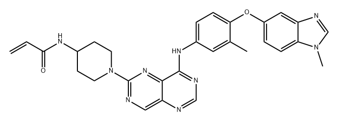 宗格替尼 结构式