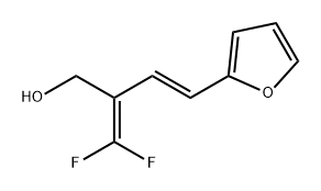 2-(二氟亚甲基)-4-(呋喃-2-基)丁-3-烯-1-醇 结构式