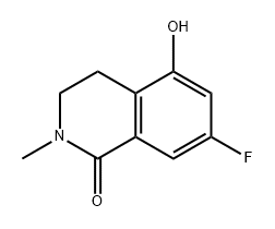 1(2H)-Isoquinolinone, 7-fluoro-3,4-dihydro-5-hydroxy-2-methyl- 结构式