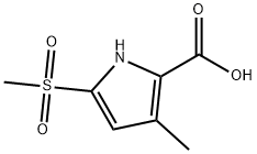 3-甲基-5-(甲磺酰基)-1H-吡咯-2-羧酸 结构式