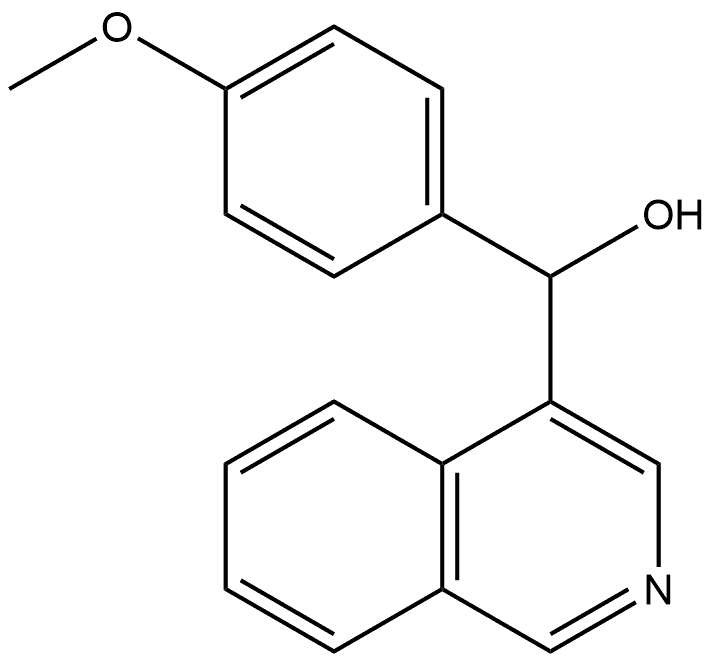 α-(4-Methoxyphenyl)-4-isoquinolinemethanol 结构式