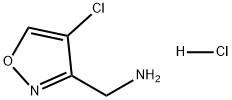 (4-氯异噁唑-3-基)甲胺盐酸盐 结构式