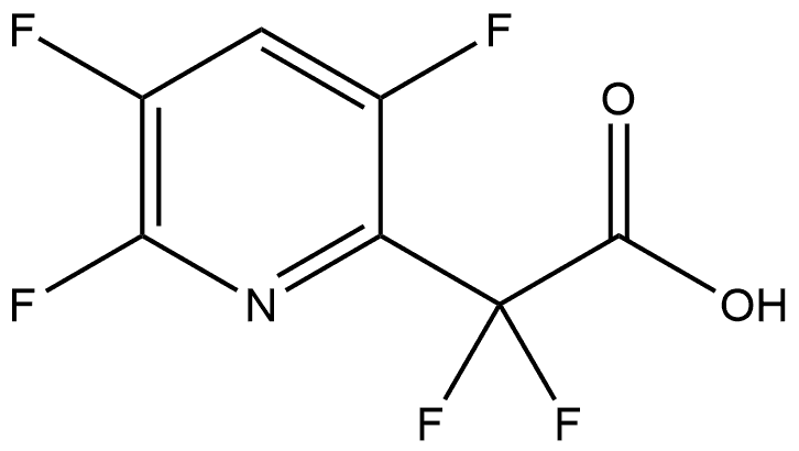 2,2-二氟-2-(3,5,6-三氟吡啶-2-基)乙酸 结构式