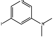 5-碘-N,N-二甲基吡啶-3-胺 结构式