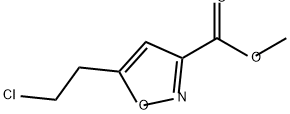 5-(2-氯乙基)异噁唑-3-羧酸甲酯 结构式