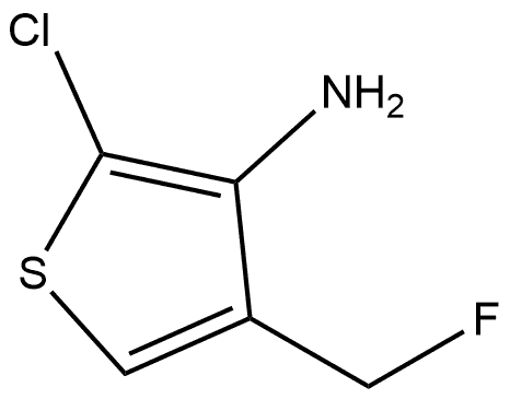 2-氯-4-(氟甲基)噻吩-3-胺 结构式