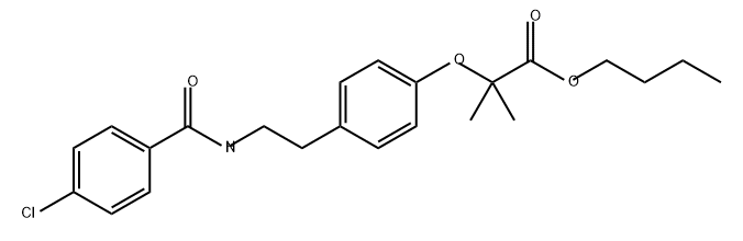 苯扎贝特EP杂质E 结构式