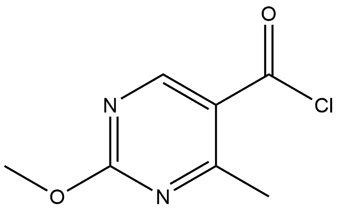 2-Methoxy-4-methyl-5-pyrimidinecarbonyl chloride 结构式