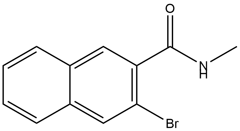 3-Bromo-N-methyl-2-naphthalenecarboxamide 结构式