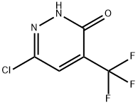 6-氯-4-(三氟甲基)哒嗪-3(2H)-酮 结构式