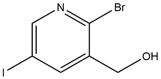 2-Bromo-5-iodo-3-pyridinemethanol 结构式
