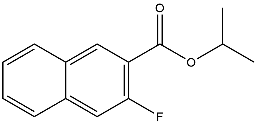 1-Methylethyl 3-fluoro-2-naphthalenecarboxylate 结构式