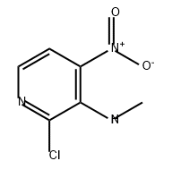 2-氯-N-甲基-4-硝基吡啶-3-胺 结构式