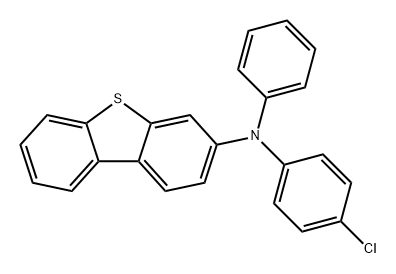 3-二苯并噻吩胺,N-(4-氯苯基)-N-苯基- 结构式