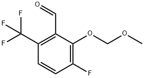 3-氟-2-甲氧基甲氧基-6-三氟甲基苯甲醛 结构式