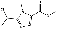 2-(1-氯乙基)-1-甲基-1H-咪唑-5-羧酸甲酯 结构式