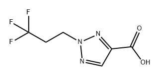 2-(3,3,3-三氟丙基)-2H-1,2,3-三唑-4-羧酸 结构式